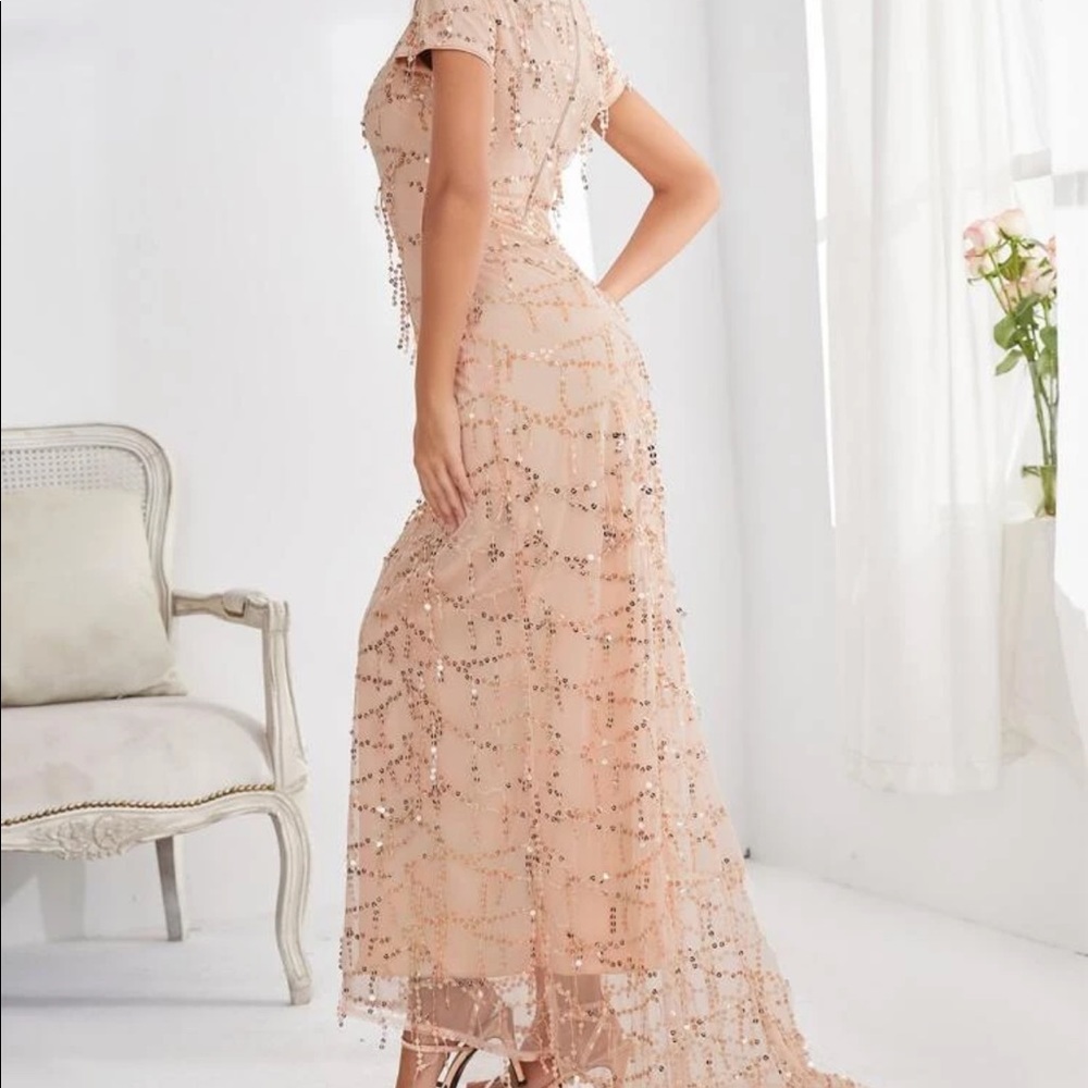 Sequins Overlay Mermaid Dress